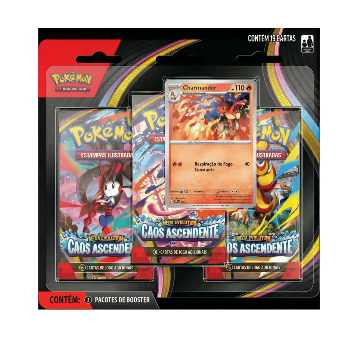 Pokemon Megaevoluzione Chaos Nascente Blister 3 Buste ITA