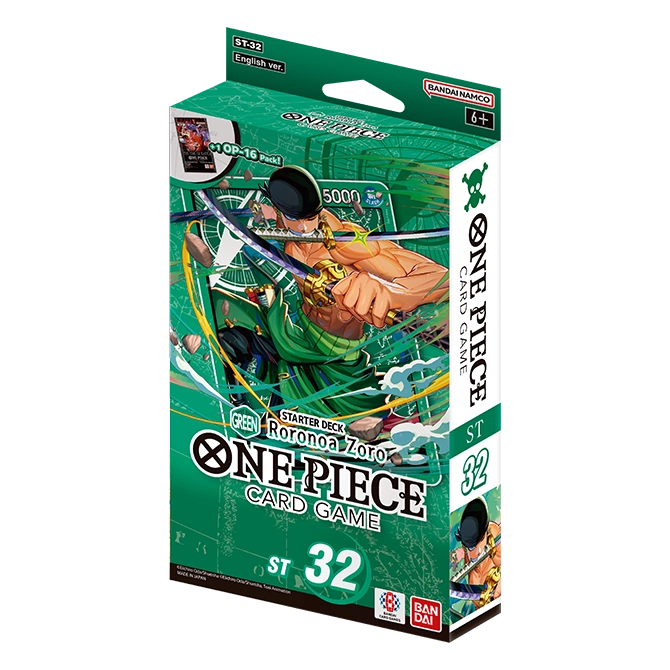 One Piece Card Game ST-32 Starter Deck Roronoa Zoro (Green)