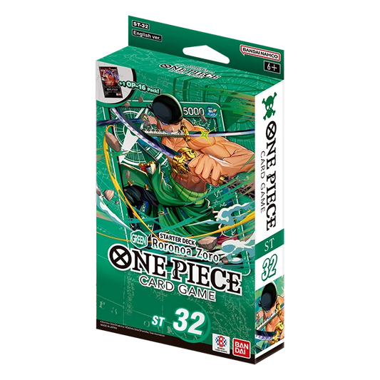 One Piece Card Game ST-32 Starter Deck Roronoa Zoro (Green)