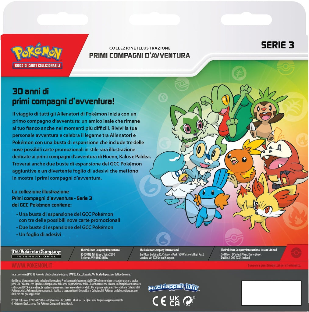 Pokemon Primi Compagni d'Avventura Serie 3 - Collezione Illustrazione (ITA